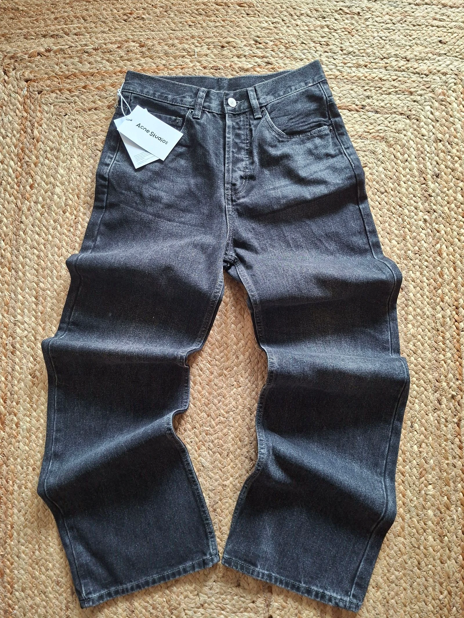 Acne Studios pantalones vaqueros largos baggy negros talla S